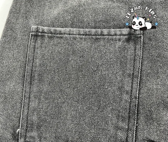 LEZONKIDS - Customized Children's Clothing Girls' High Quality Denim Skirt Detachable Feather Denim Skirt